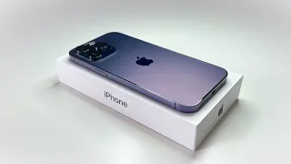 Apple iPhone 14 Pro Max purple - Unboxing And Camera Test | ASMR