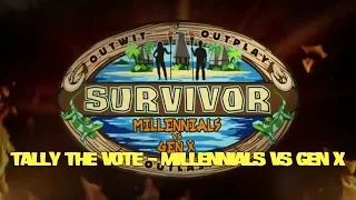 Tally the Vote - Millennials vs Gen X