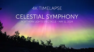 Celestial Symphony - Timelapse of G5 Solar Storm May 11th 2024