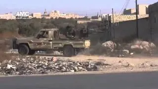 Insurgents Firing ZU 23 2 At Syrian Units