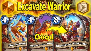 81% Winrate The Best & Strongest Excavate Warrior Deck At Showdown in the Badlands | Hearthstone