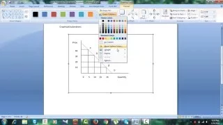 How to draw Demand Curve on Microsoft Word