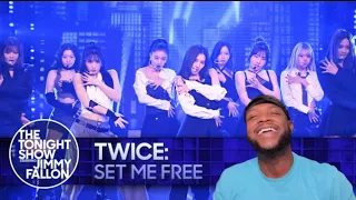 Izaiel reaction to TWICE SET ME FREE The Tonight Show Jimmy Fallon #FallonTonight #TWICE #setmefree