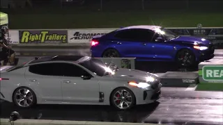 Genesis G70 vs KIA Stinger GT, Mustang GT & Camaro - 1/4 Mile Drag Races