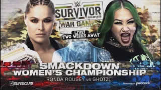 Ronda Rousey vs. Shotzi: WWE Survivor Series War Games 2022 - Official Match Card