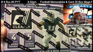 2023 Clearly Donruss Football Card 8 Box Half Case Break #1 Sports Cards