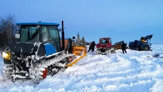 Трактор Дт-75 на севере НАО,сезон 2023.