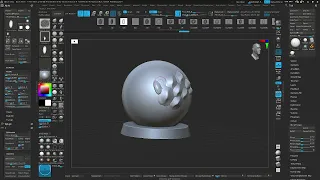 Кисть с чешуей рептилии для Zbrush