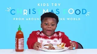 Kids Try Christmas Food From Around the World | Kids Try | HiHo Kids