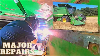 In The Belly Of The Beast!  John Deere 9400 gets some major repairs done.