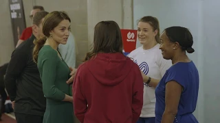 HRH THE DUCHESS OF CAMBRIDGE CELEBRATES PARENT POWER WITH SPORTSAID