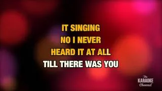 Till There Was You in the Style of "The Music Man (Movie Version)" with lyrics (no lead vocal)