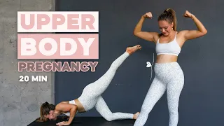 20 MIN Oberkörper Workout Schwangerschaft (Workout zuhause) 💪 / Arme, Rücken & Schultern Trainieren🤰