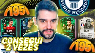 MEU MELHOR DIA NO FUT DRAFT DO FIFA 22! CONSEGUI 195 DUAS VEZES!!