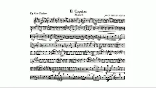 El Capitan March: E-flat Alto Clarinet: John Philip Sousa