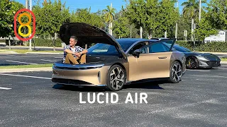 Amazing Lucid AIR - 1111 hp and 830 km battery