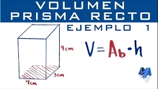 Volumen del prisma recto | Ejemplo 1