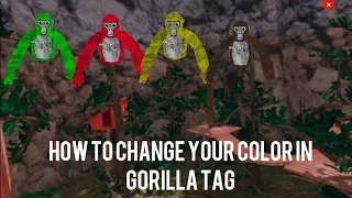 how to change your color in gorilla tag (tutorial)