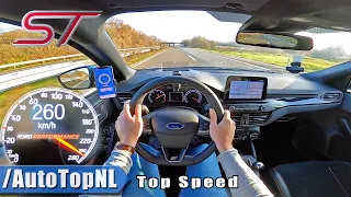 FORD FOCUS ST 2.3 TURBO 280HP | TOP SPEED on AUTOBAHN NO SPEED LIMIT by AutoTopNL