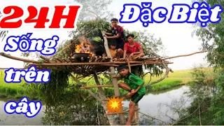 Thử Thách Sinh Tồn 24H Trên Cây | Hát Với Nhau  Đầy Thú Vị Trong Đêm | Anh Hai Vlog