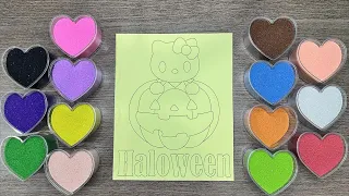 Tô Màu Tranh Cát Bé Mèo Hello Kitty HALLOWEEN - Colored Sand Painting Hello Kitty - Chị Tiên Nhỏ