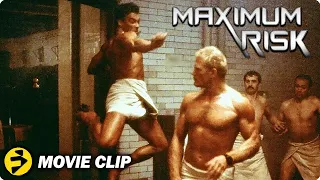 MAXIMUM RISK  | Jean-Claude Van Damme | Sauna Fight Scene