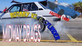 Midway Drags. Rotary vs. 6 cylinder