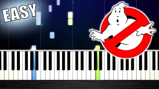 GhostBusters Theme Song - EASY Piano Tutorial by PlutaX