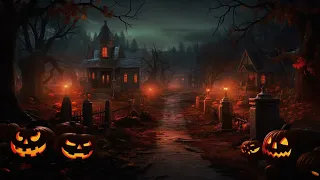 Haunted Halloween Ambience | Stranger Things Village | Rain and Thunder | Relax and Sleep 🎃