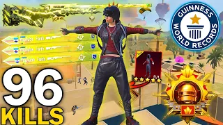 96 Kills😱MY HARDEST GAME in RANKED CONQUERORS LOBBY🥵Solo Vs Squad | PUBG Mobile