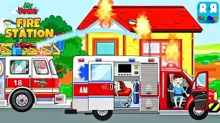 My Town : Fire station Rescue - Play with Fire Truck and Ambulance