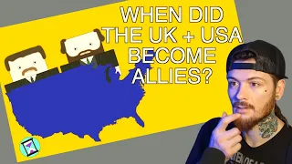 American Reacts to When Did Britain and America Stop Hating Each Other? (Short Animated Documentary)