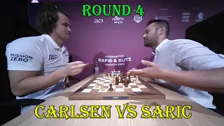 INTERESTING GAME!! Magnus Carlsen vs Ivan Saric || SuperUnited Blitz 2023 - R4