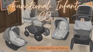 FUNCTIONAL INFANT CC SHOWCASE | MY RECOMMENDED PATREON PLEDGES | The Sims 4