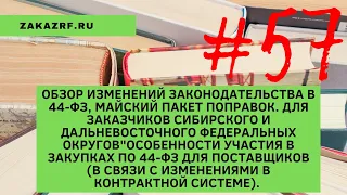 Особенности участия в закупках по 44-ФЗ для Поставщиков (изменения в контрактной системе)