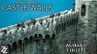 How to Make: Castle Battlements! ~ Minas Tirith Walls Guide and Templates!