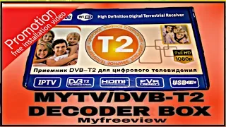 How to install Dvb-t2 Decoder Box Myfreeview Tv/MYTV (English Version) MALAYSIA