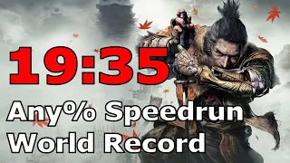 Sekiro Any% Speedrun in 19:35 (Former World Record)