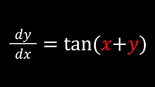 Let's Solve A Nice Tangential Differential Equation