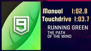 Asphalt 9 • Running Green • Apex AP-0 •  Manual 1:02.8 • Touchdrive 1:03.7 • Path of the wind