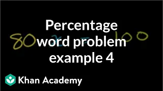 Percent word problem example 4 | Decimals | Pre-Algebra | Khan Academy