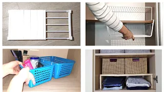 Ideas for STORING things on HIGH and DEEP SHELVES in the closet. ✅Сompact organization! 👍