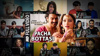 Pacha Bottasi Video Song Romantic Mashup Reactions | Prabhas, Tamannaah | #DheerajReaction |