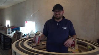 working on the helix using the best tool ever, a track gauge