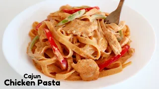 EASY CREAMY CHICKEN CAJUN PASTA RECIPE | TGI FRIDAYS CAJUN PASTA COPYCAT RECIPE