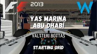 F1 2013 Gameplay | Williams Racing Valtteri Bottas