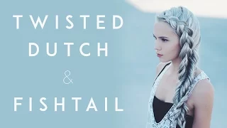 Dutch and fishtail twisted braid