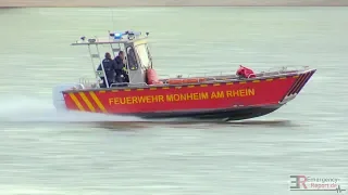 [HAVARIE AUF DEM RHEIN] - Feuerlöschboot musste manövrierunfähige Yacht abschleppen -