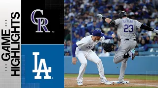 Rockies vs. Dodgers Game Highlights (4/3/23) | MLB Highlights