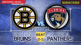 Swayman delivers on vow, Bruins top Panthers 2-1 in Game 5 to stave off elimination🔥